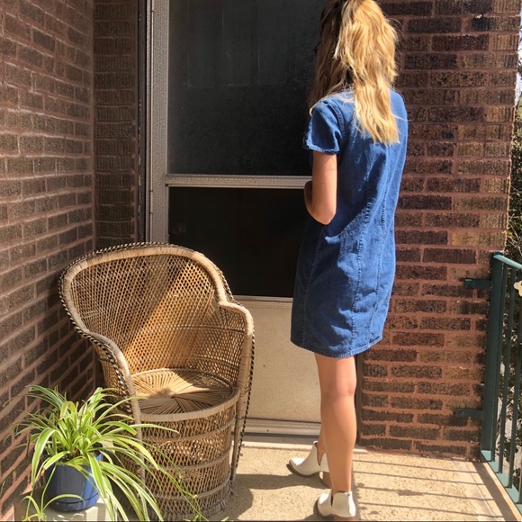 Vintage L.L. Bean Denim Mini Dress - Picture 6 of 7